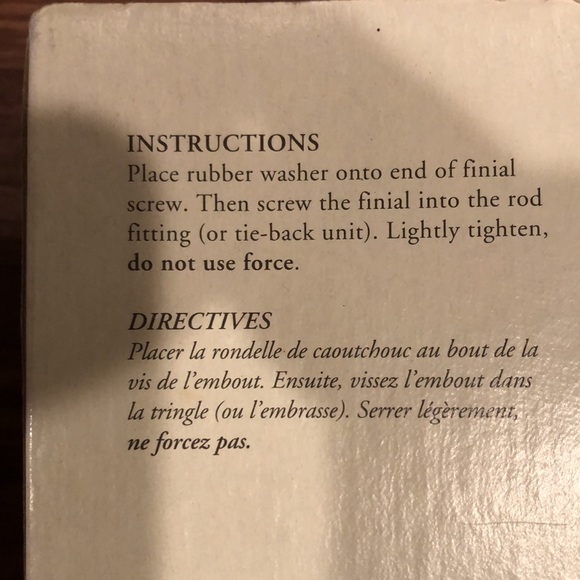 Two finials for drapery rods- Pier 1- really cute and unusual! Rods not included - Picture 5 of 6